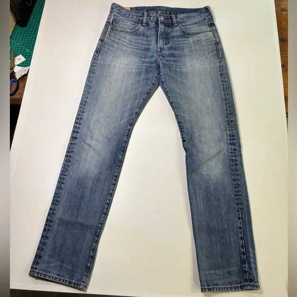 J.Crew 484 Extra Slim Jeans Men’s 30x32 Kaihara Japanese Denim Blue - Picture 2 of 12